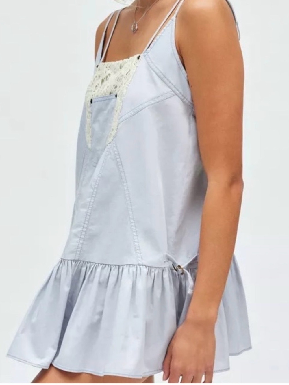 ⚡️NWOT Urban Outfitters BDG Y2K Allison Utility Drop Waist Mini Dress
